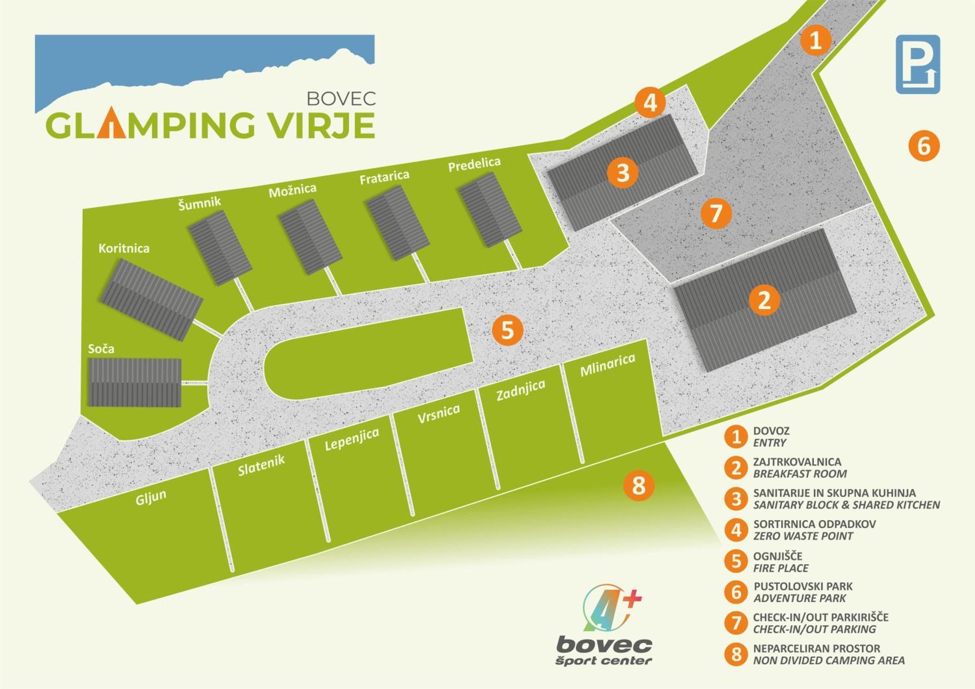 Glamping Virje Hotel Бовец Екстериор снимка